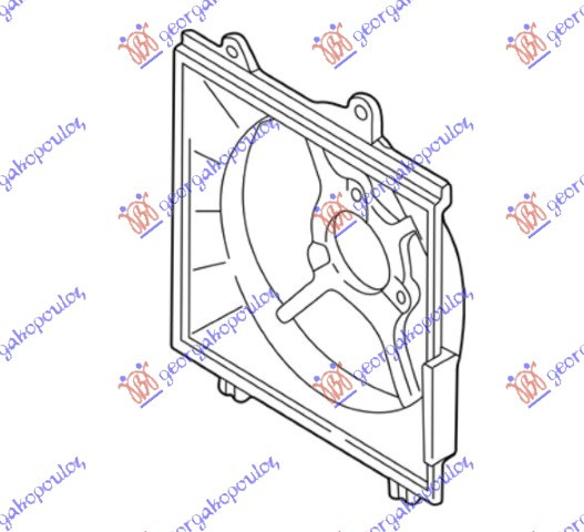 DIFUZOR / NOSAČ ZA BENZINSKI VENTILATOR