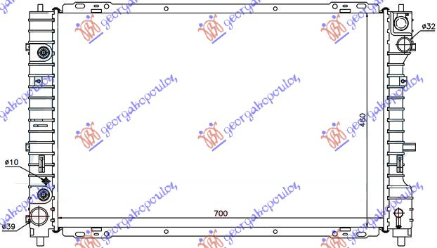 HLADNJAK MOTORA 3.0 i -24V (69.7x46.7) MAN/AUTO