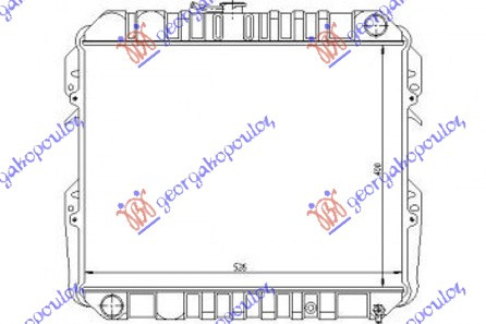 HLADNJAK ZA BENZINSKI MOTOR (40x53) (BAKAR)