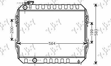 HLADNJAK MOTORA 2.4D 4WD (47.5x53x5.2)