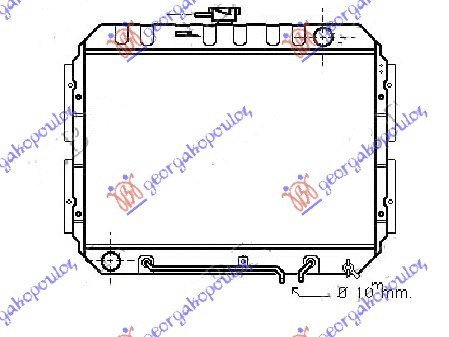 HLADNJAK MOTORA 2.3cc MAN/AUTO (42.5x56.8x3.4)