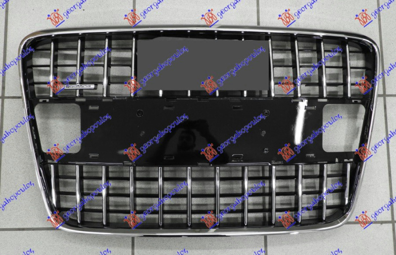 PVC MASKA / GRILL CRNI/KROM (S-LINE) (BEZ DRŽAČA TANJURA)