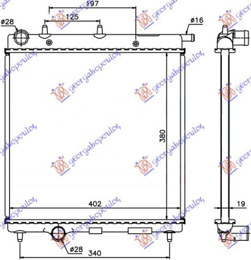 HLADNJAK MOTORA 1.4 BENZIN AUTOMATIK (380x390)