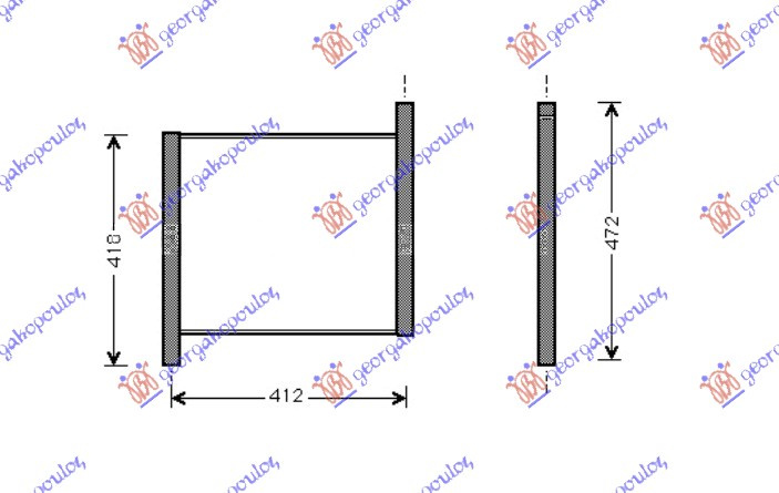 HLADNJAK MOTORA ZA SVE MODELE (38x35)