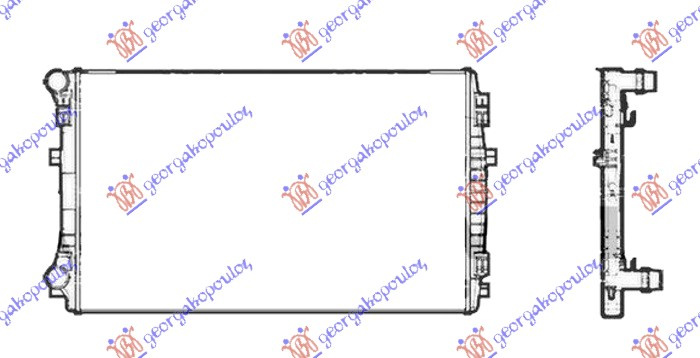 HLADNJAK MOTORA 1.5 TFSi BENZIN (650x400) (KOYO)