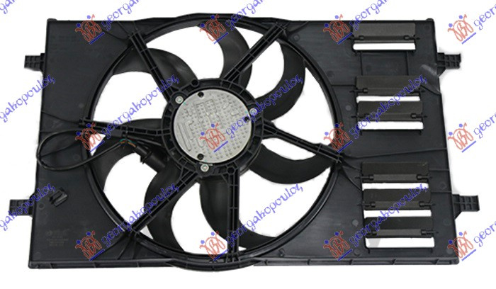 ventilator komplet 1.5 TFSI/HYBRID  benzin (412mm) (400w) (4pin)