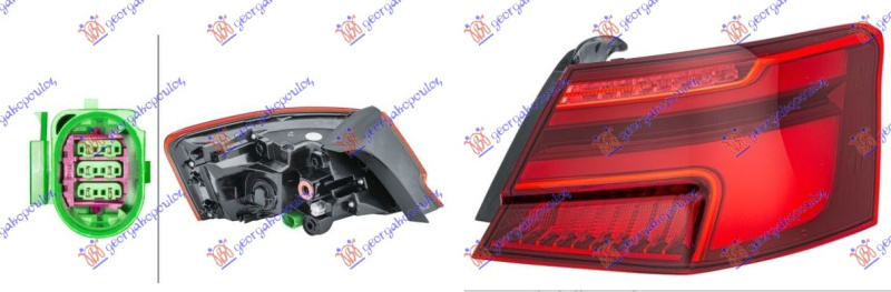 štop svjetlo vanjska strana LED DYNAMIC (HELLA)