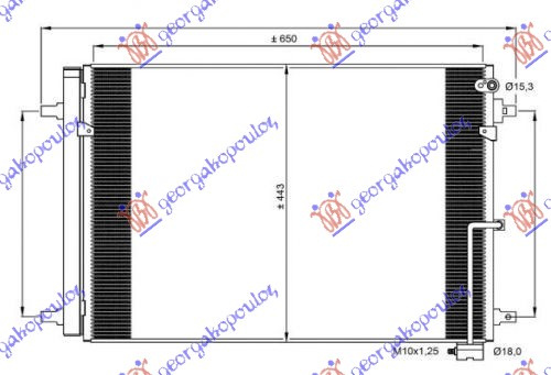 HLADNJAK KLIME PETRL-DSL (OSIM 3.0-4.0TFSi) (66x44x6)