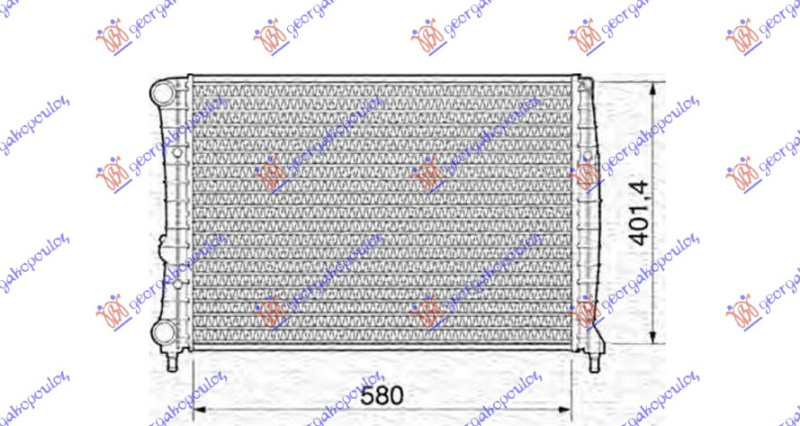 HLADNJAK MOTORA I. 1.8 - 2.0 16V-2.0 JTS (58x40) BENZIN .