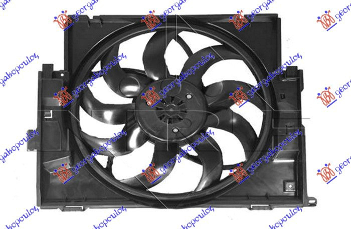 KOMPLET VENTILATORA ZA SVE BENZINE (485mm) (600W) (3PIN)