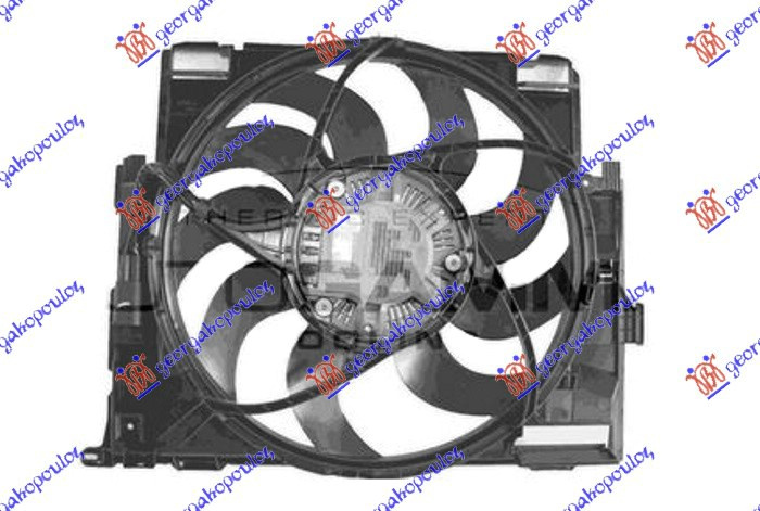 KOMPLET VENTILATORA 1.5 BENZIN (495mm)