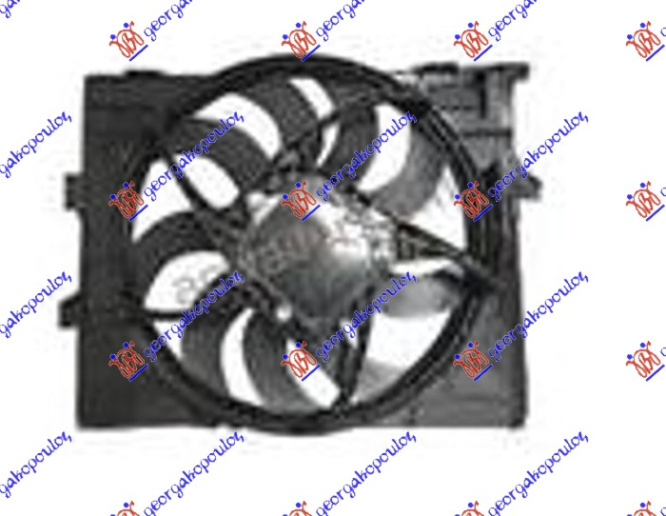 KOMPLET VENTILATORA 1.5-2.0-3.0 DIESEL (490mm) (600W) (3PIN)