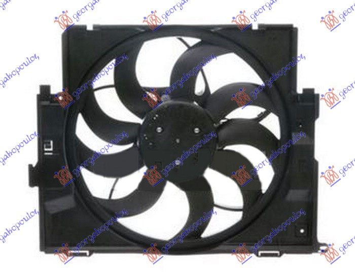 ventilator komplet (jednostruki)  benzin - dizel (485mm) (3pin) (400w)