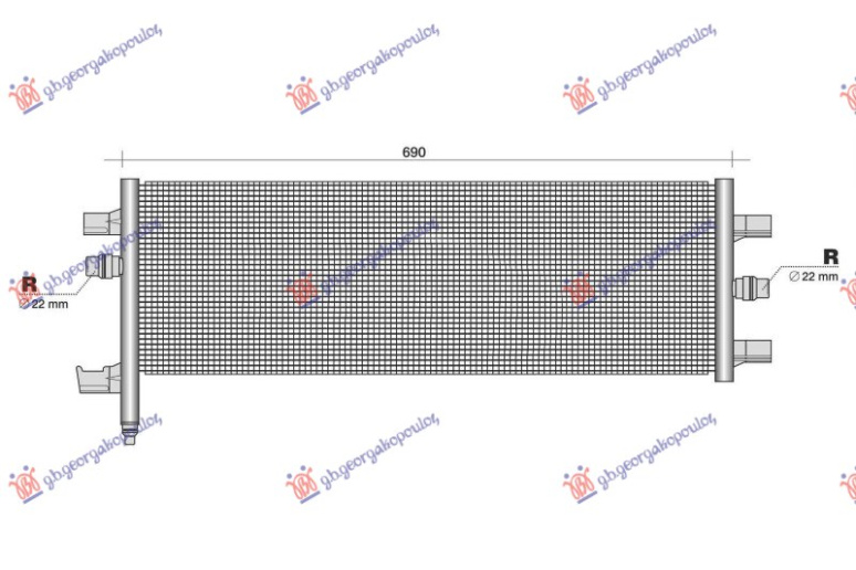 DODATNI HLADNJAK ZA MOTOR 1.5 (225xe) HYBRID - BENZIN (650x280x16)