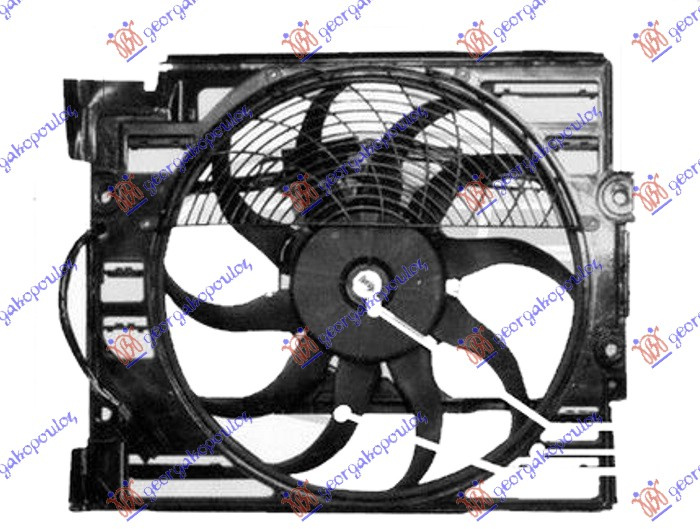 ventilator komplet  benzin (400mm) (4pin)