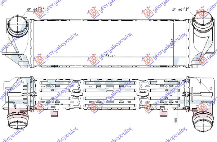 INTERCOOLER 2.0 BENZIN (495x150x100)