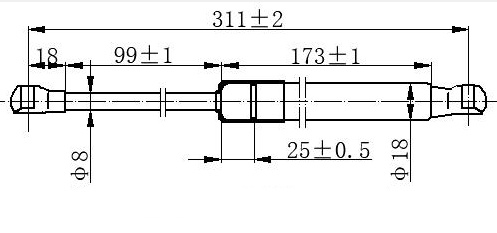 amortizer  (hauba) (311L-400N)