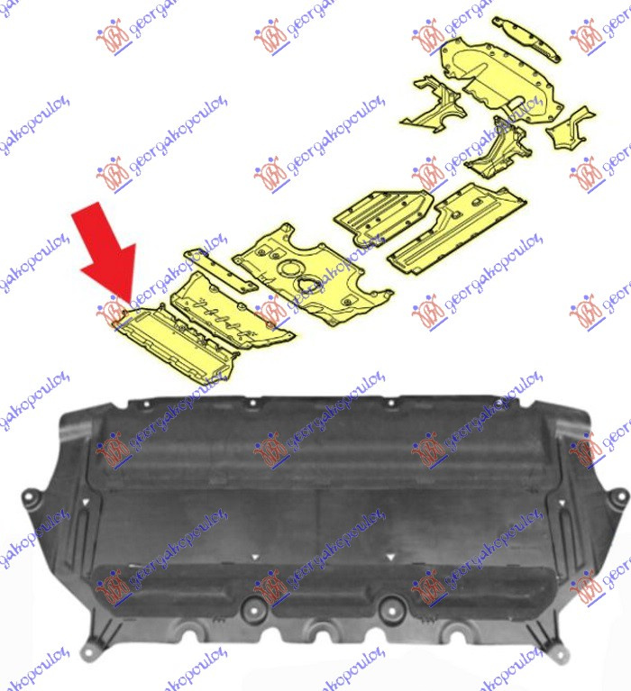 zaštita motora (plastična) prednji plastični