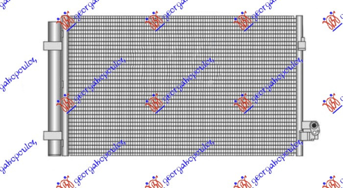 HLADNJAK KLIME 4.4 750-6.6 M760 BENZINSKI (660x382x16)