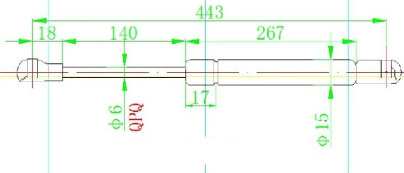 AMORTIZER GEPEK STAKLA (442L-160N)