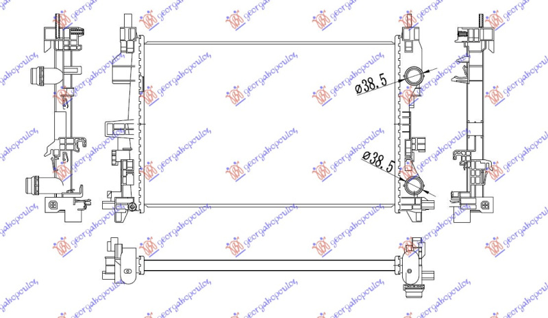 HLADNJAK ZA MOTOR 2.4 BENZIN AUTOMATIK (608x398)