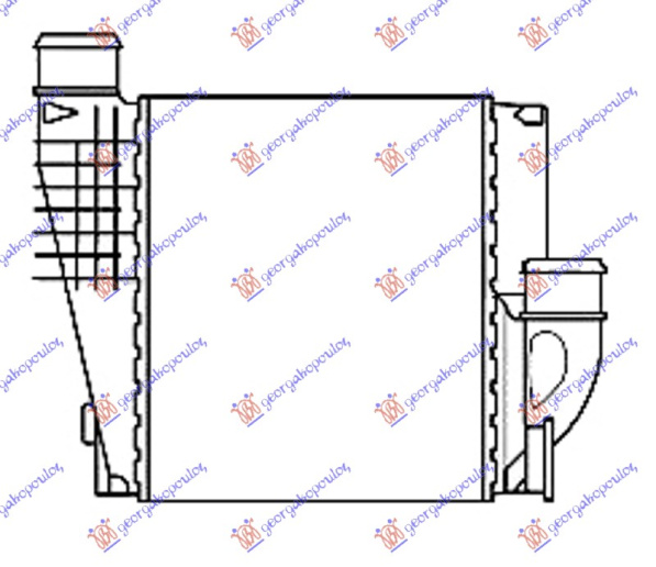 INTERCOOLER 1.2-1.6 THP BENZIN - 1.6 BlueHDi DIZEL (215x248x50)