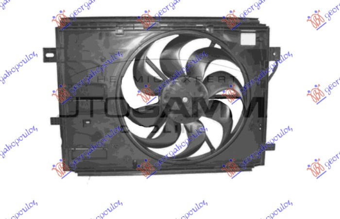 KOMPLET VENTILATORA (JEDAN) ELEKTRIČNI - 1.5-2.0 DIESEL (428mm) (2 PIN) (250W)