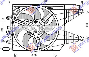 VENTILATOR KOMPLET (ABARTH) (MAHLE BEHR PREMIUM LINE)