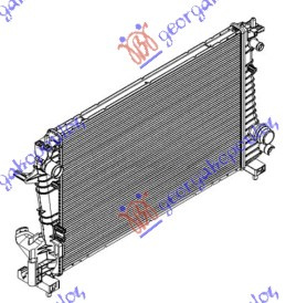 HLADNJAK MOTORA 1.3 TD (62x39.5x2.7) MEH.