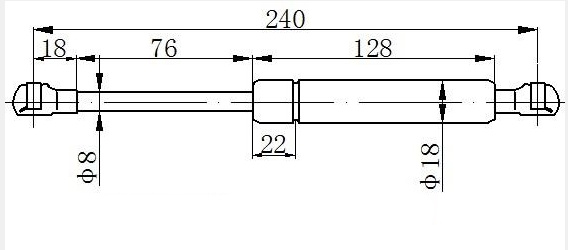 AMORTIZER GEPEK VRATA (240L-350N)