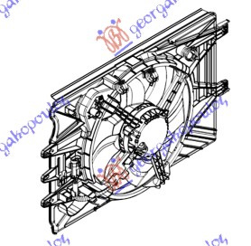 KOMPLET VENTILATORA -A/C 0.9-1.4T -1.3JTD