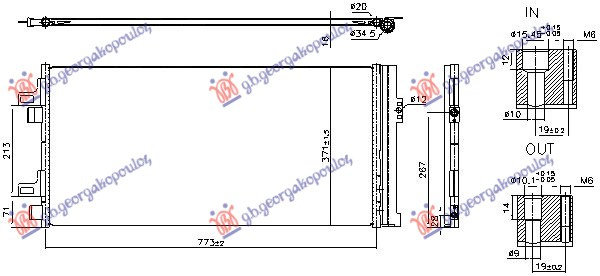 HLADNJAK KLIME 2.3 DIZELSKI MULTIJET (773x371x16)