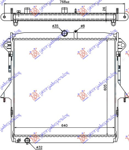 HLADNJAK MOTORA 2.5 BENZIN MAN/AUTO (605x640)