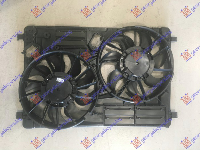 KOMPLET VENTILATORA (DUPLI) 1.5 EcoBoost BENZIN - 2.0 TDCi DIZEL (2 + 2 PIN)