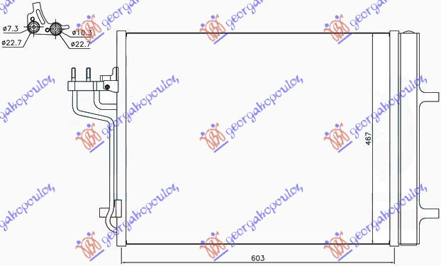 HLADNJAK KLIME 1.6i 16V TURBO - 2.0 TDCi