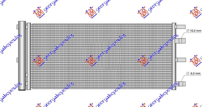 HLADNJAK KLIME 2.0 TDCI DIZEL 16- (750x352) RWD-4WD