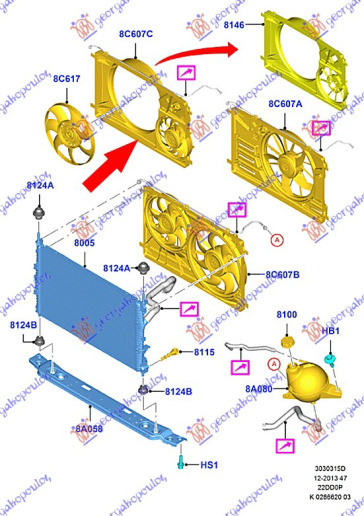 VENTILATOR JEDAN +A/C