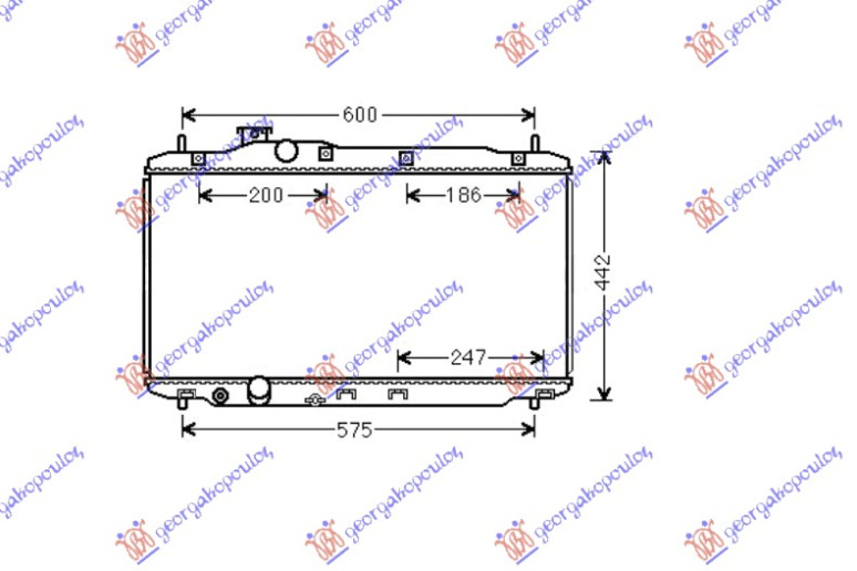 HLADNJAK MOTORA 1.8i-16ViVTEC (37.5x67x1.6) MAN.