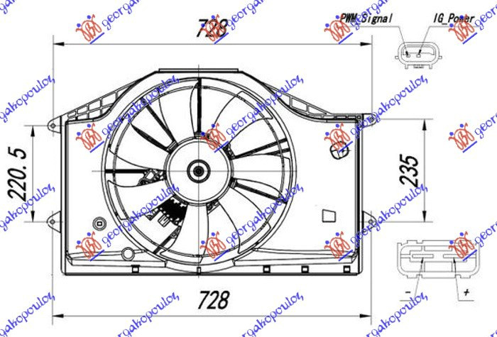 VENTILATOR KIT 1.0-1.5 VTEC BENZ