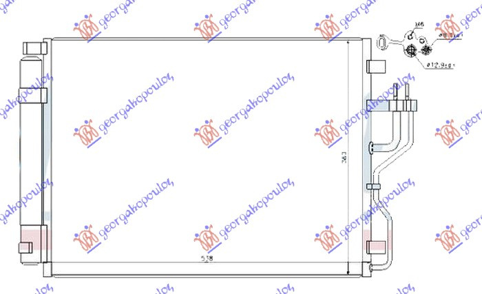 hladnjak svi modeli dizel (535x380x16) (KOREJA)