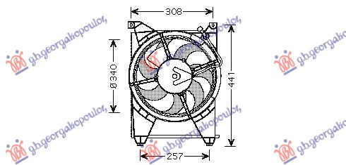 GARNITURA VENTILATORA KLIMA BENZ