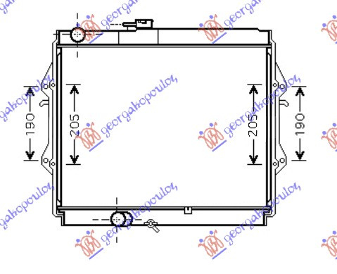 HLADNJAK MOTORA 2.4cc D (45x52.5x3.5)