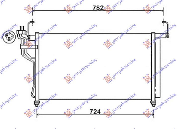 HLADNJAK KLIME 2.5 CRDi (67,5x39,5x16)