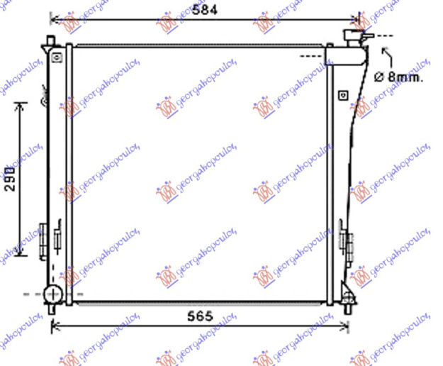 HLADNJAK MOTORA 1.7CRDi +/- A/CM/T (64x46.8)