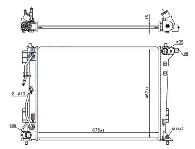 HLADNJAK MOTORA 1.6 GDi - 2.0i BENZIN AUTOMATIK (640x460) (ČEŠKA)