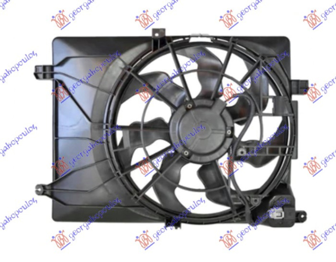 KOMPLET VENTILATORA 2.0 CRDI DIESEL (466mm) (3 PIN) KOREAN