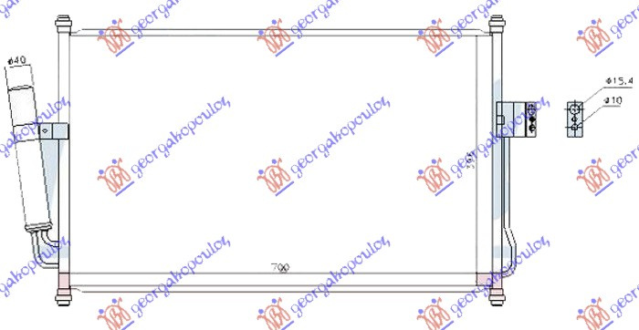 HLADNJAK KLIME 2,5-3,0 T.D (650x420x12)