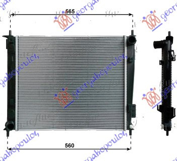 HLADNJAK MOTORA 1.6 CRDi DIZEL RUČNI (480x415x16)