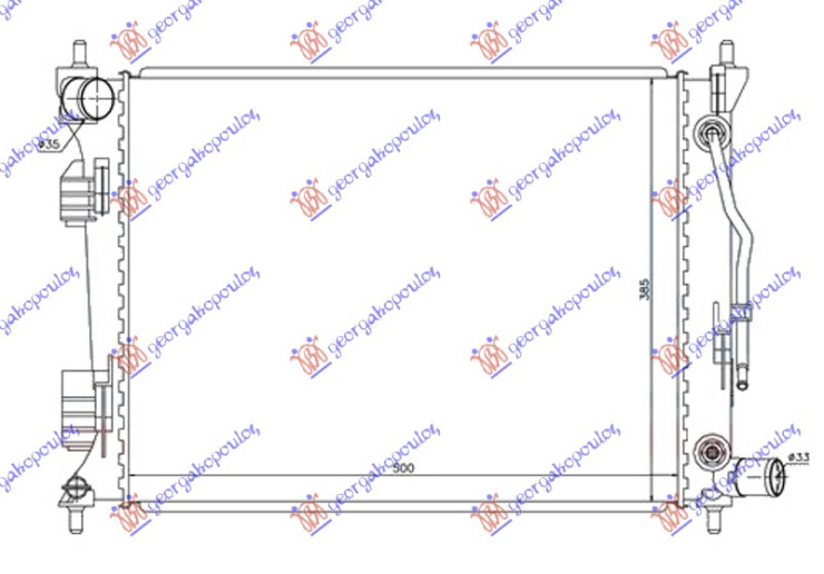 HLADNJAK 1.4i AUTO BENZIN (500x380x16)