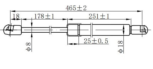 AMORTIZER HAUBE (465L-285N)